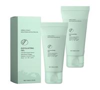 Herbal Aloe Vera Exfoliating Gel, a gentle facial scrub with a moisturizing formula, leaves skin smoother and deeply cleanses. Suitable for all skin types.