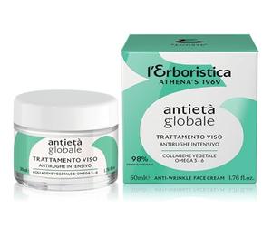 Herbal Anti-Ageing Global Intensive Anti-Wrinkle Treatment 50 ml with Vegetable Collagen, Omega3 and Omega6 - ECO-BIO-VEGAN