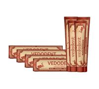 Herbal Ayurvedic Vedodent Red Toothpaste 100g | Teeth Whitening, No Artificial Colors | Goodness of 21 Ayurvedic Herbs | Fresh Breath | Natural Oral Care for Strong Teeth & Gums (Pack of 4)