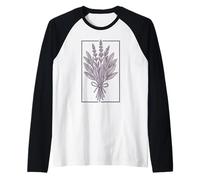 Herbal Bouquet Women Tee Lavender Sage Folk Design Herbalism Raglan Baseball Tee