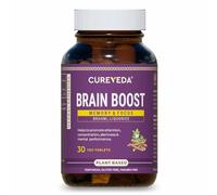 Herbal Brain Boost Tablet for Brain & Memory Wellness | Extracted with Brahmi and Liquorice | Improves Learning, Memory Retention | Vegetarian | Gluten & Paraben Free (30 Tablets)