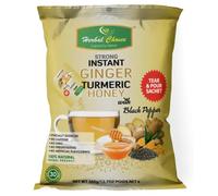 Herbal Choice Strong Instant Ginger Turmeric Honey with Black Pepper - 30 Sachets (Granules)
