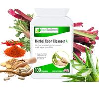 Herbal Colon Cleanse Detox - Gut Health Support - Digestive Enzyme Supplements (100 Capsules) Laxatives for Constipation - Stool Softeners for Adults - Vegan Tablets
