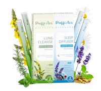 Herbal Diffuser Duo with Mullein, Melatonin & Other Biotanicals for Easy Breathing, Restful Sleep and Habit Transion, All Natural 600 Uses Per Stick