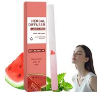 Herbal Diffuser Pen,Alternative with Aromatherapy Diffuser,Portable Herbal Inh/aler for Breathing Improve,Flavoured Air Inha/lator for Lung Cleansing,Oral Freshness,Sleeping Improvement #Red