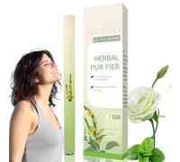 Herbal Diffuser Pen,Mu/llien Leaf Extract for Lu/ngs,Qu/it G/o Inhaler for Lu/ng Cleanse & Breathing Improvement,Portable Essential Oil Device,Flavoured Air Inhaler for Women Oral Freshening(Green)