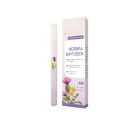Herbal Diffuser Pen, Mullein Inhaler for Lung Cleasing and Breathing Support, Portable Atomizing Air Freshener, Pure Botanicals Herbal Diffuser for Women Men, Up to 600 Uses