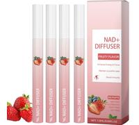 Herbal Diffuser Pen Strawberry Flavor, Mullein Diffuser Pen with Refreshing Fruity Aroma, Portable Aromatherapy Inhaler Stick with 600 Puffs for Daily Relaxing Use (4pcs)
