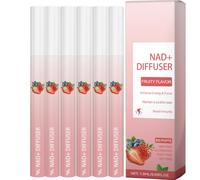 Herbal Diffuser Pen Strawberry Flavor, Mullein Diffuser Pen with Refreshing Fruity Aroma, Portable Aromatherapy Inhaler Stick with 600 Puffs for Daily Relaxing Use (6pcs)