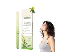 Herbal Diffuser Pen with Extracts of Mullein, Thyme and Mint for Lung Cleansing, Wenrny Dual-Action Herbal Purifier Pens, Natural Way to Breathe Easier (C)