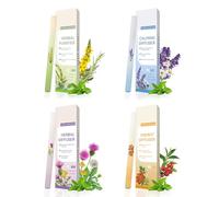 Herbal Diffuser Pen with Extracts of Mullein, Thyme & Mint, Natural Mullein Inhaler Pen, Upgraded Purifier Pens, Herbal Lungs Cleanse Inhaler, Portable Atomizing Air Freshener for Lung Cleansing