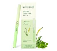Herbal Diffuser Stick - Non Electric - Plant-Based Lifestyle Tool with Mullein, Thyme & Mint for Lung Cleasing Refreshing Oral Comfort, Up to 600 Uses