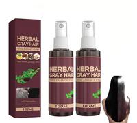 Herbal Essence Hair Spray, Gray Hair Darkening Conditioner, Coloring Herbal Spray Natural, Gentle, All Hair Types, 4 Weeks Progressive Results (2PCS)