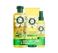 Herbal Essences Chamomile Shampoo & Conditioner Set, Leave In Treatment | Smooth & Shine Bundle: Shampoo 350ml + Conditioner 250ml + Lightweight Leave-In Conditioner All In One 145ml