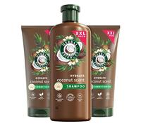 Herbal Essences Coconut Shampoo and Conditioner Set For Dry, Curly or Wavy Hair. Helps to Hydrate, Soften and Smooth. For All Hair Types Including Curls & Waves, 680ml Shampoo & 2x350ml Conditioner