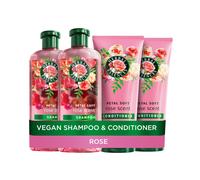 Herbal Essences Rose Scent Petal Soft Shampoo 2x350ml + Hair Conditioner 2x250ml