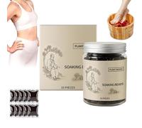 Herbal Foot Soak Beads With Natural Mugwort, Cleansing & Relaxing Foot Bath Beads For Pedicure, Soothing Pedicure Beads, Stress Relief Soaking Beads, Care Herbal Beads Foot Soaking Tub (1 Bottle)