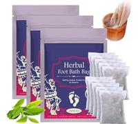 Herbal Foot Soak, Mugwort Herb Foot Soak, Herbal Foot Soak Bag,Chinese Herbal Foot Bath Pouch Spa Bag,Herb Foot Bath Beads, Mugwort Sea Salt Foot Spa Soak,For Foot Bath Spa Massage (3 Box)