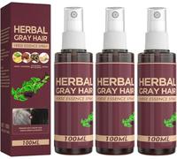 Herbal Grey Hair Reversal Spray,Natural Hair Darkening Conditioner & Color Restoration Spray,Nourishing Scalp Care for Men & Women, Strengthening