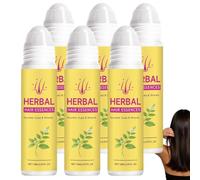 Herbal Hair Growth Serum Roll On, Scalp Care Serum for Thicker Fullest-Looking Hair, Hairs Thickening Serums for Thinning Hairs, Haired Growth Roller Essences, Non-Greasy Daily Care Serums. (6PCS)