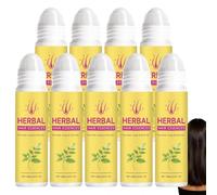 Herbal Hair Growth Serum Roll On, Scalp Care Serum for Thicker Fullest-Looking Hair, Hairs Thickening Serums for Thinning Hairs, Haired Growth Roller Essences, Non-Greasy Daily Care Serums. (9PCS)