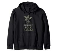 Herbal Healing Roots Natural Wisdom Plant Medicine Life Zip Hoodie