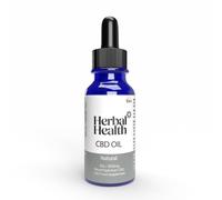 Herbal Health CBD Oil Drops 1000mg 10ml - High Purity Natural Flavour Broad Spectrum CBD Oil for Sleep & Anxiety Relief for Adults, THC-Free, Ideal for CBD Drinks, 10% CBD