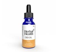 Herbal Health CBD Oil Drops 1000mg - High Purity Citrus Flavour 10% CBD Blended with Naturally Sourced MCT Oil - Supports Sleep & Anxiety - THC-Free 10ml (18+)