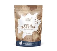 Herbal Health CBD Sugar Free CBD Gummies Cola Bottles 25mg 30 Pack Supplement - Cola Flavour Broad Spectrum CBD Bottles for Sleep & Anxiety Support, 750mg Total CBD