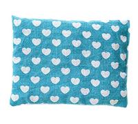 Herbal Herb Pillow Cushion Health Cold Cough Miniblings 23x17cm Hearts Turquoise