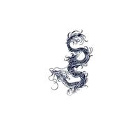 Herbal Juice Tattoo Sticker Dragon, Peacock, Moon Temporary Tattoos Arm Waterproof Fake Tattoo For Women Men(03)