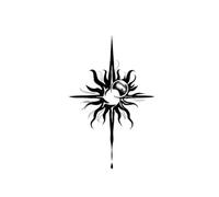 Herbal Juice Tattoo Sticker Fish Half Arm Chest Waterproof Fake Tatto Temporary Tattoos Man(04)