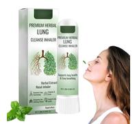 Herbal Lu/ng Cleansing Inhaler,Natural Lu/ng Cleanse Stick,Diffuser L/ung Cleanse,L/ung Cleansing Spray,Refreshing Nasal Spray for Blocked Nose,Portable Nasal Inhaler Stick for Easy Breathing