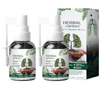 Herbal Lung Cleanse, Mullein Leaf Extract for Lungs, Lignosus for Lungs, Lung Cleansing Spray Natural Respiratory Cleanse & Breathe Spray Lung Exerciser Plant Extracts(2pcs)