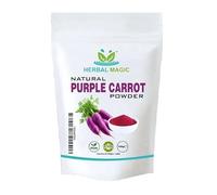 Herbal Magic's Natural Purple Carrot Juice Powder- Earthy & authentic flavour to your recipes,smoothies,carrot cakes, Pasta Dishes,Soups, Natural Food Colour - No Fillers& Preservatives-100gms