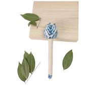 Herbal Massage Hammer, Handmade Tie-Dye Wellness Stick, Traditional Acupressure Tool for Back, Shoulder, Stress Relief, Folk Craft Therapy Hammer for Relaxation and Health Care (B)