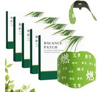 Herbal Patch Pad Balance - Mugwort Herbal Navel Patches for Menstrual Cramps, Mugwort Belly Patch, Moxa Hot Moxibustion Navel Wormwood Sticker, Promotes Abdominal Comfort (5Box/25pieces)