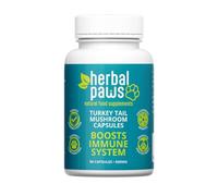 Herbal Paws Turkey Tail Mushroom Capsules for Dogs - Natural Immune Support - Plant-Based, No Additives or Fillers - Supports Dogs of All Ages