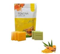 Herbal Soap, Herbal Thai Spa Turmeric Ginseng Soap, Herbal Soap for Face and Body Solid Soap Bars (1 Box)