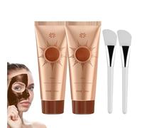Herbal Spots Peel-Off Facial Mask with Brush,Peel Off Face Masks,Hydrating & Nourishing Quality Natural ingredients Essence Sensitive skin,Purify Deep Cleansing Black Mask,Dirt,Pores Shrinking (2PC)