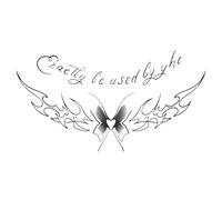 Herbal Tattoo Sticker Butterfly English Juice Men And Women Semi-permanent Color Non-reflective Waterproof Long-lasting(01)