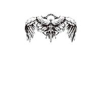 Herbal tattoo stickers Juice temporary stickers Scapula over shoulder dragon personality male tattoo(02)