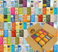 Herbal Tea Bags Bulk Refill - 100 Individually Wrapped Sachets | Large Herbal & Classic Popular Flavours Blend | Recyclable Compartment Box | UK Packed