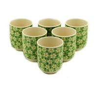 Herbal Tea Cups - Green Daisey