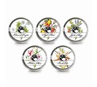 Herbal Tea Variety Pack by La Tea Dah | Five Mini Tins of Caffeine Free Assorted Tea Bags - Rooibos, Chai, Hibiscus, Tulsi, Cinnamon Apple, & Chamomile Tea | Gourmet Tea Gift Sets (20 Decaf Tea Bags)