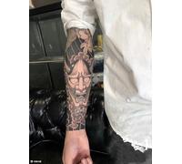Herbal Temporary Tattoo Fake Tattoo Sticker Juice Semi-Permanent Waterproof Large Picture Flower Hand Flower Arm Japanese Style Lasting For Two Weeks