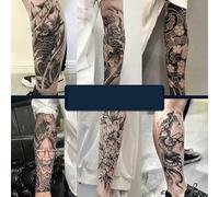 Herbal Temporary Tattoo Fake Tattoo Sticker Juice Semi-Permanent Waterproof Large Picture Flower Hand Flower Arm Japanese Style Lasting For Two Weeks