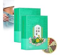 Herbal Three Green Tea,Herbal Three Cleansing Tea, Herbal Liver Protection Tea, Herbal Three Qing Cha, Chinese Herbal Tea for Liver Care and Dry Mouth (2box)