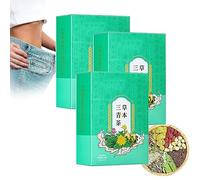 Herbal Three Green Tea,Herbal Three Cleansing Tea, Herbal Liver Protection Tea, Herbal Three Qing Cha, Chinese Herbal Tea for Liver Care and Dry Mouth (3box)