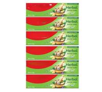 Herbal Toothpaste 100ml Pack of 6 | Natural Herbal Toothpaste with Mint, Neem & Eucalyptus | Fresh Breath, Strong Teeth & Gum Care | Value Bulk Pack